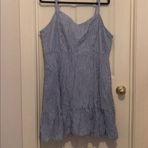 Pin striped sun dress